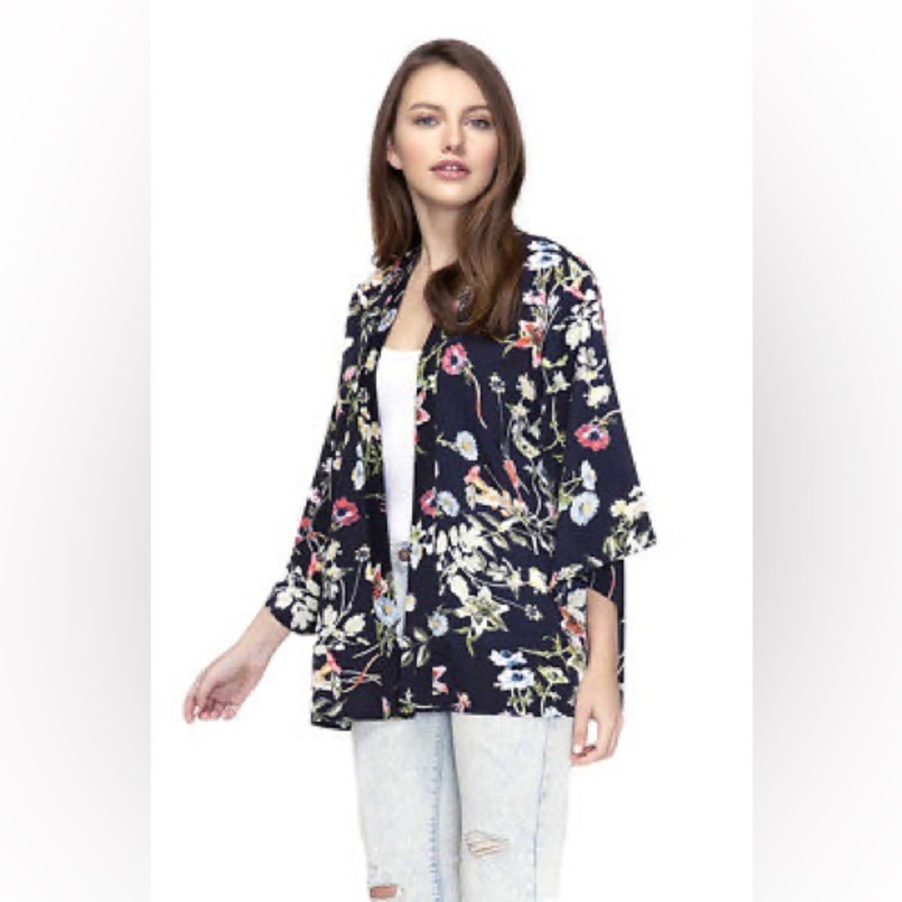 Anthropologie Do Everything in Love floral cardigan Top